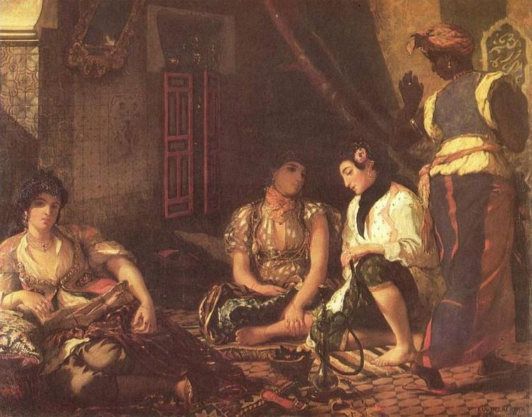 Eugene Delacroix Frauen von Algier Sweden oil painting art